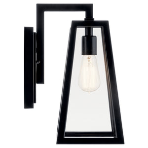 Kichler - 49331BK - One Light Outdoor Wall Mount - Delison - Black