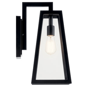 Kichler - 49332BK - One Light Outdoor Wall Mount - Delison - Black