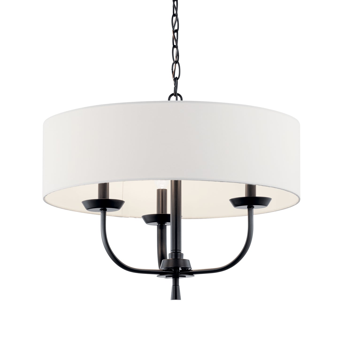 Kichler - 52384BK - Three Light Chandelier - Kennewick - Black