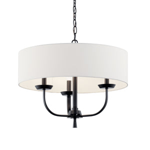 Kichler - 52384BK - Three Light Chandelier - Kennewick - Black