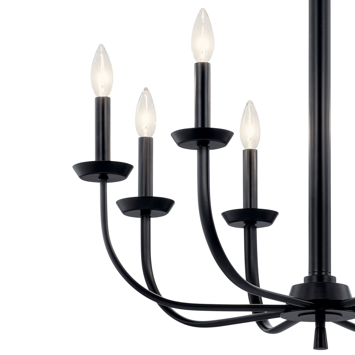 Kichler - 52388BK - Eight Light Chandelier - Kennewick - Black