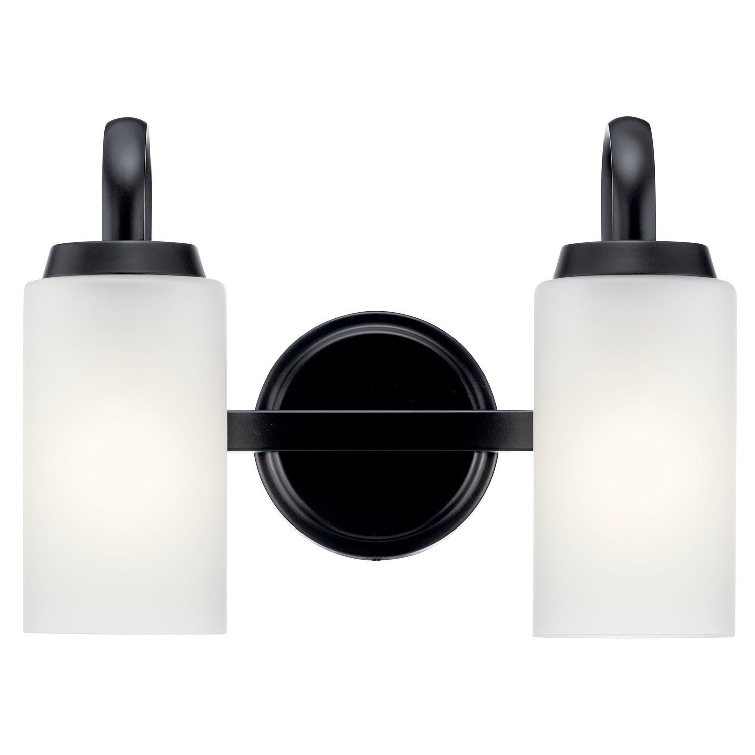 Kichler - 55086BK - Two Light Bath - Kennewick - Black