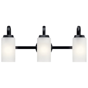 Kichler - 55087BK - Three Light Bath - Kennewick - Black