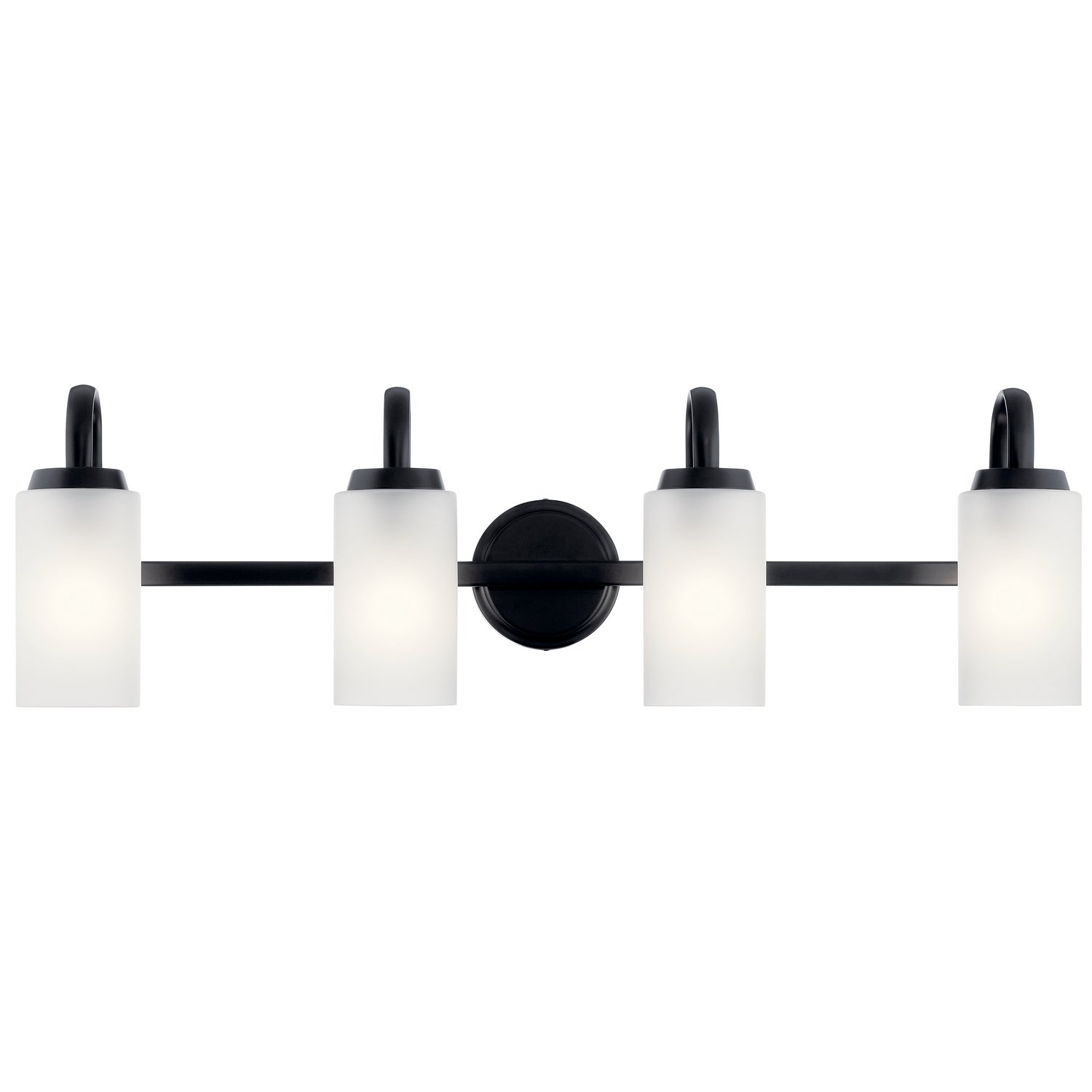 Kichler - 55088BK - Four Light Bath - Kennewick - Black