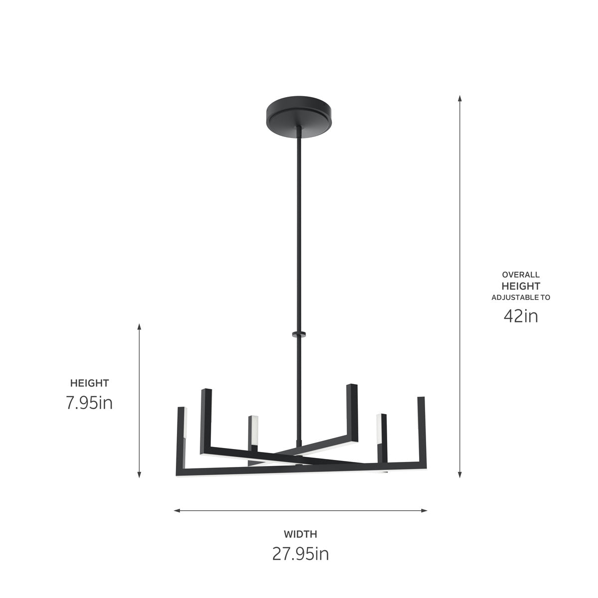 Kichler - 84313MBK - LED Chandelier - Priam - Matte Black