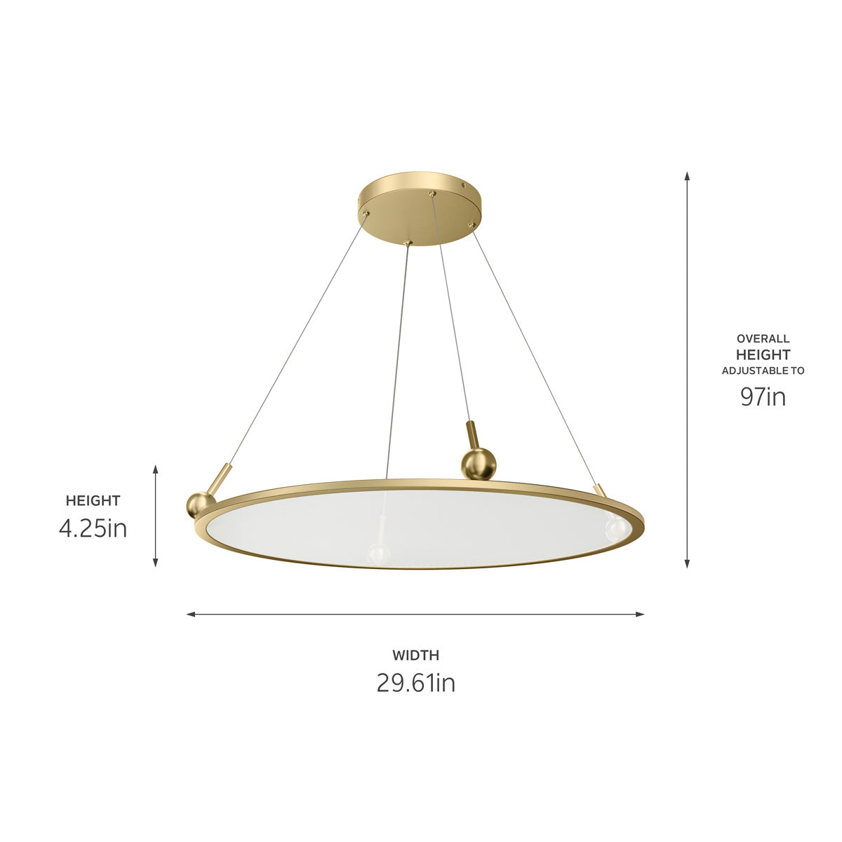 Kichler - 84314CG - LED Chandelier - Jovian - Champagne Gold