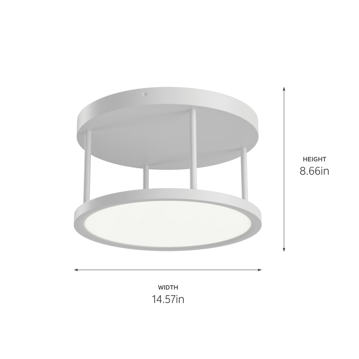 Kichler - 84319WH - LED Semi Flush Mount - Lavi - White