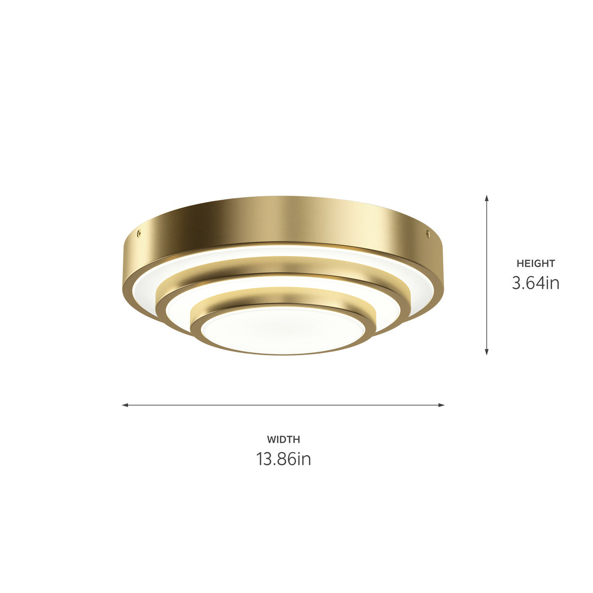 Kichler - 84320CG - LED Flush Mount - Dombard - Champagne Gold