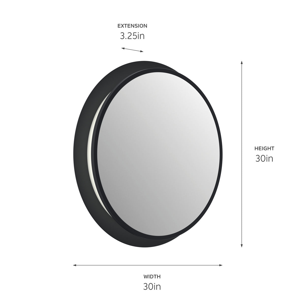 Kichler - 86004MBK - LED Mirror - Chennai - Matte Black