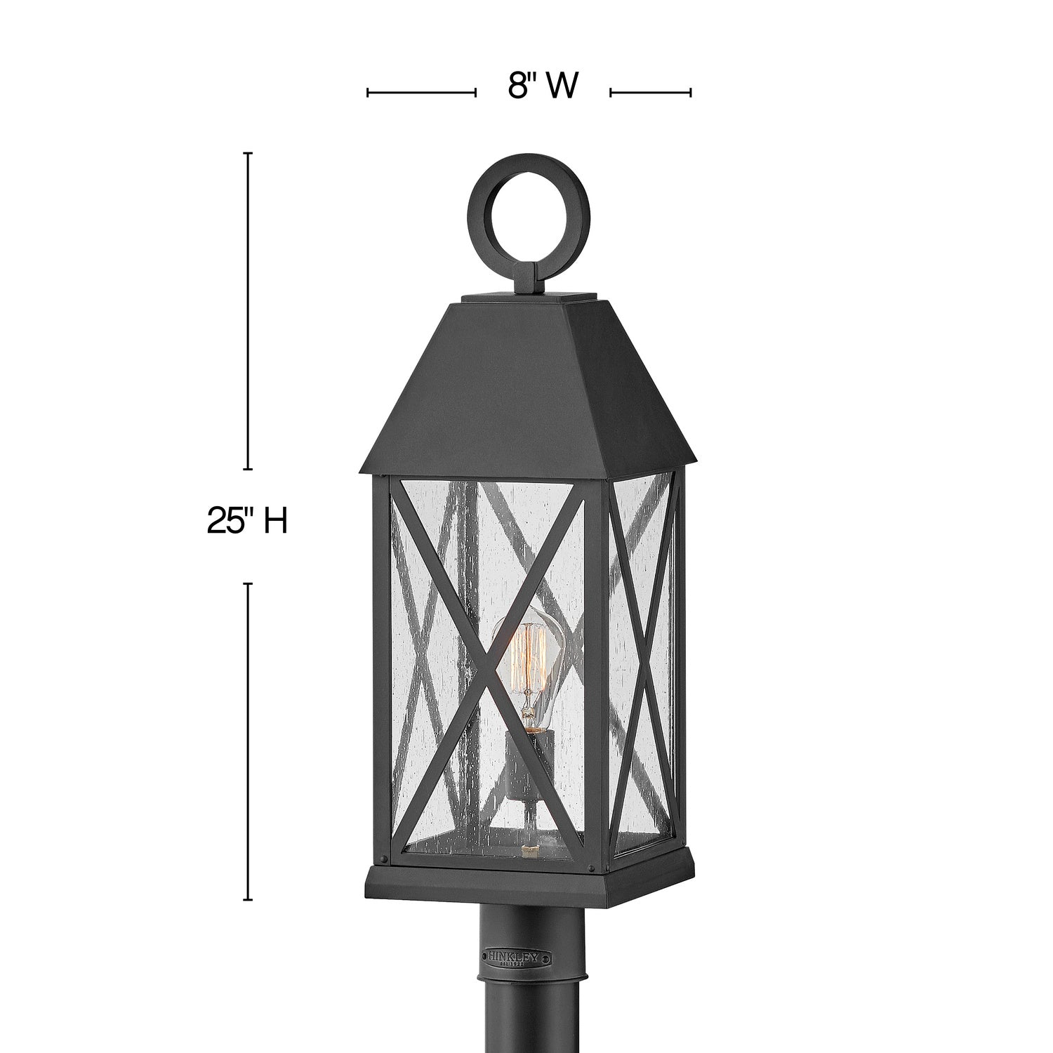 Hinkley - 23301MB - LED Post Top or Pier Mount Lantern - Briar - Museum Black