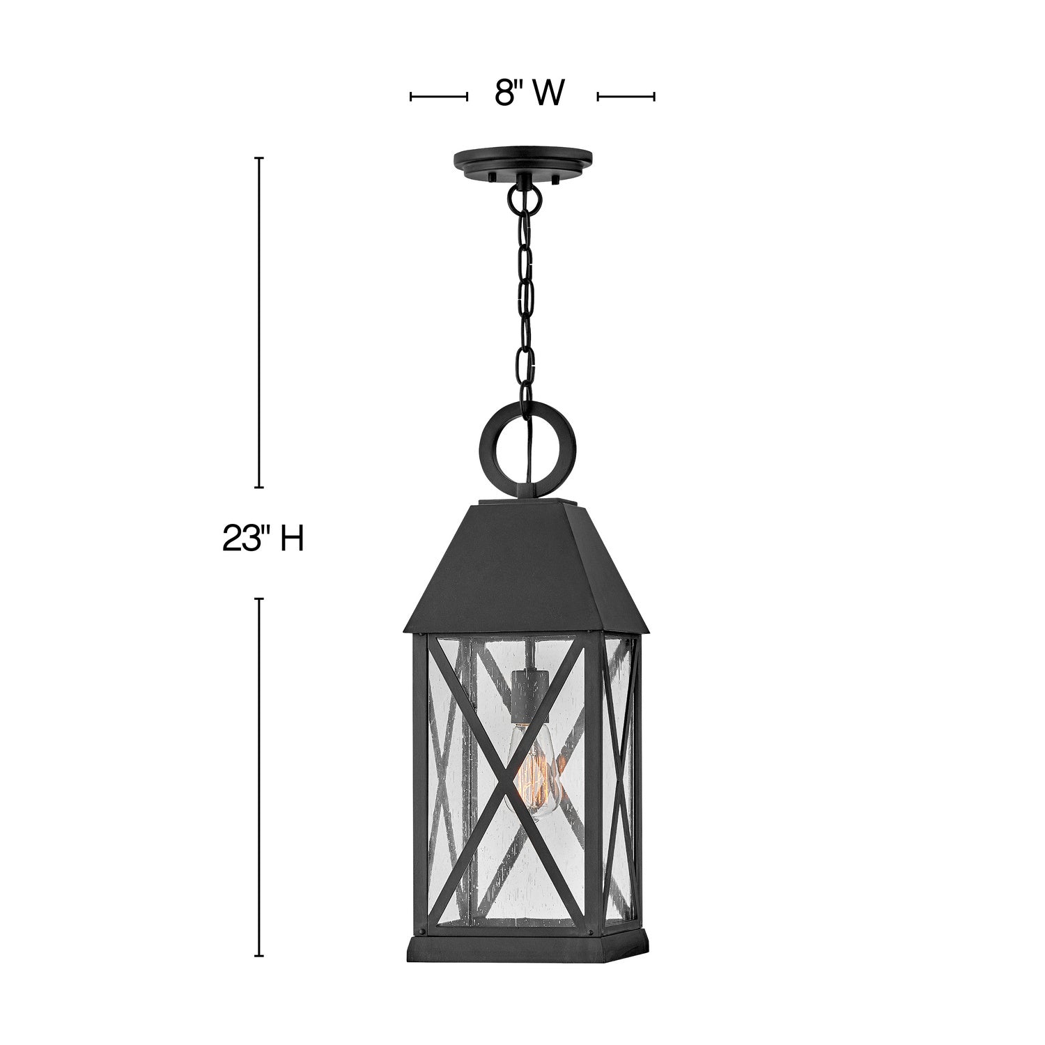 Hinkley - 23302MB - LED Hanging Lantern - Briar - Museum Black