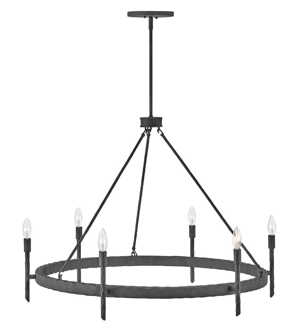 Hinkley - 3678FE - LED Chandelier - Tress - Forged Iron