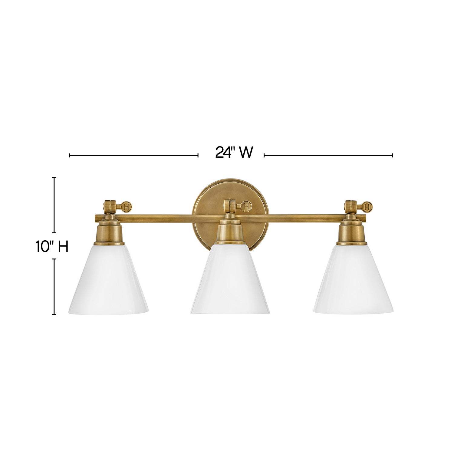 Hinkley - 51183HB - LED Vanity - Arti - Heritage Brass