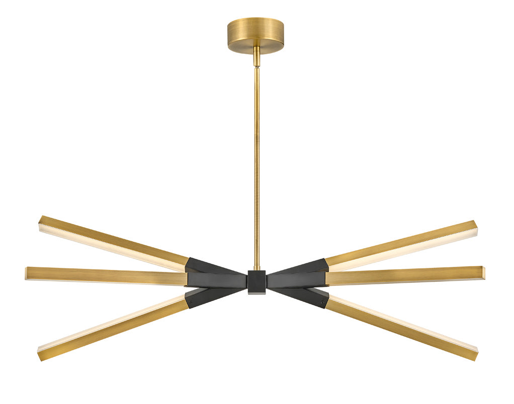 Fredrick Ramond - FR30618LCB - LED Linear Pendant - Rae - Lacquered Brass