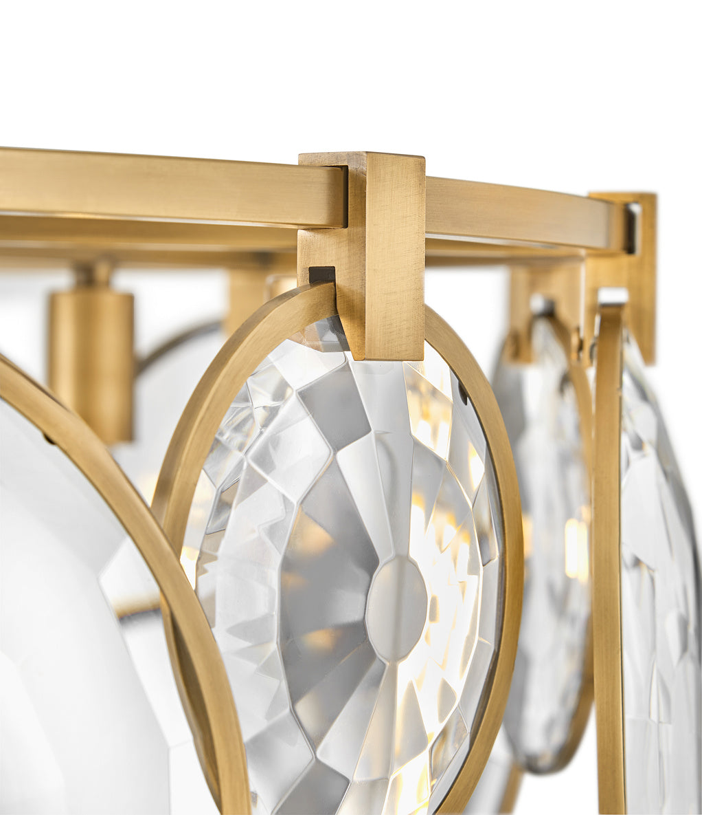 Fredrick Ramond - FR31265HBR - LED Pendant - Nala - Heritage Brass