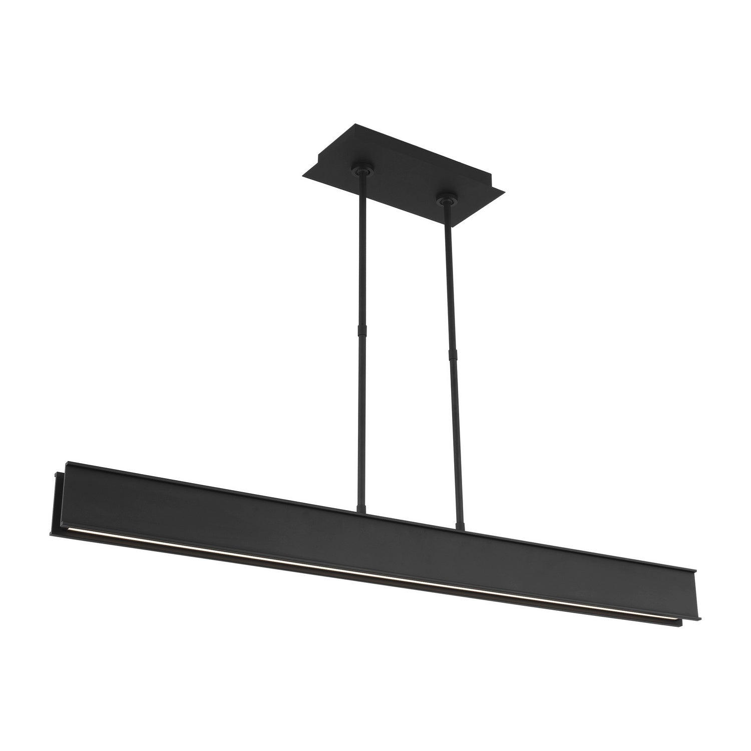 Visual Comfort Modern - 700LSIBM47B-LED927 - LED Linear Suspension - I-Beam - Nightshade Black