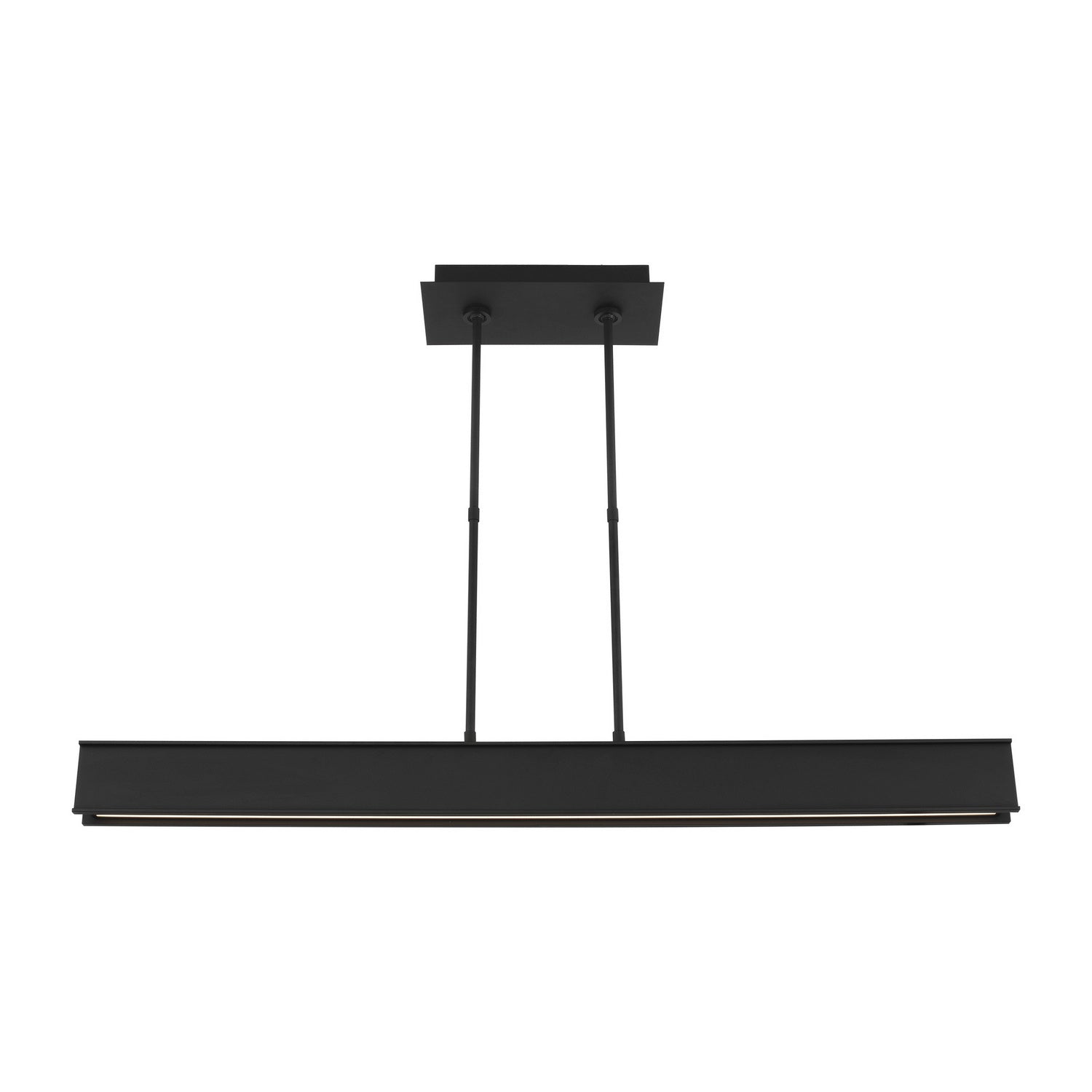 Visual Comfort Modern - 700LSIBM47B-LED927 - LED Linear Suspension - I-Beam - Nightshade Black