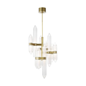 Visual Comfort Modern - 700LGSN31BR-LED927 - LED Chandelier - Langston - Plated Brass