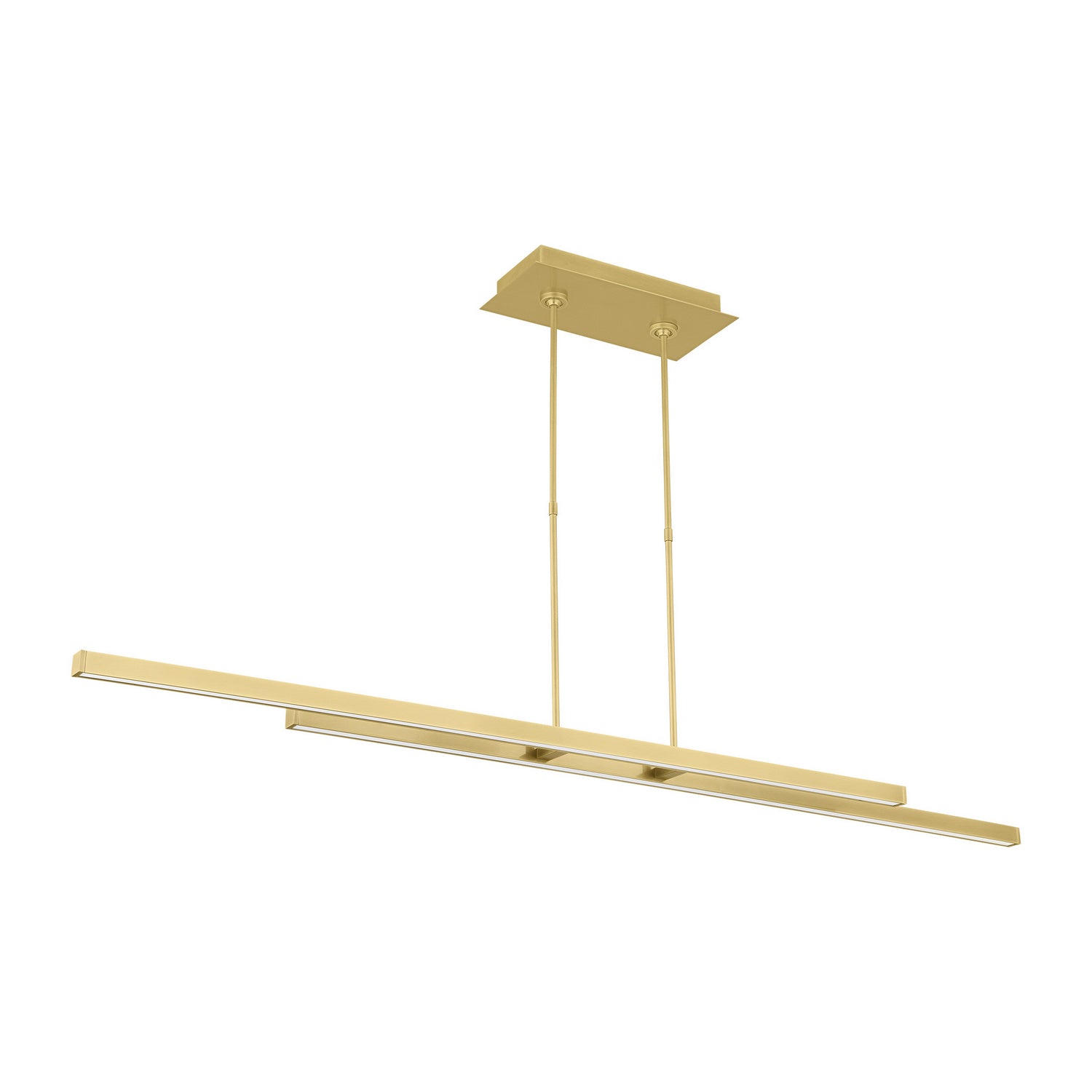 Visual Comfort Modern - 700LSSTG260NB-LED927 - LED Linear Suspension - Stagger - Natural Brass