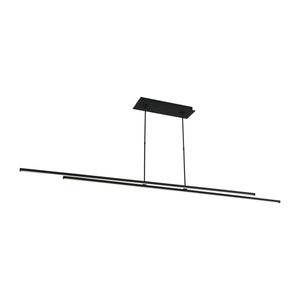 Visual Comfort Modern - 700LSSTG284B-LED927 - LED Linear Suspension - Stagger - Nightshade Black