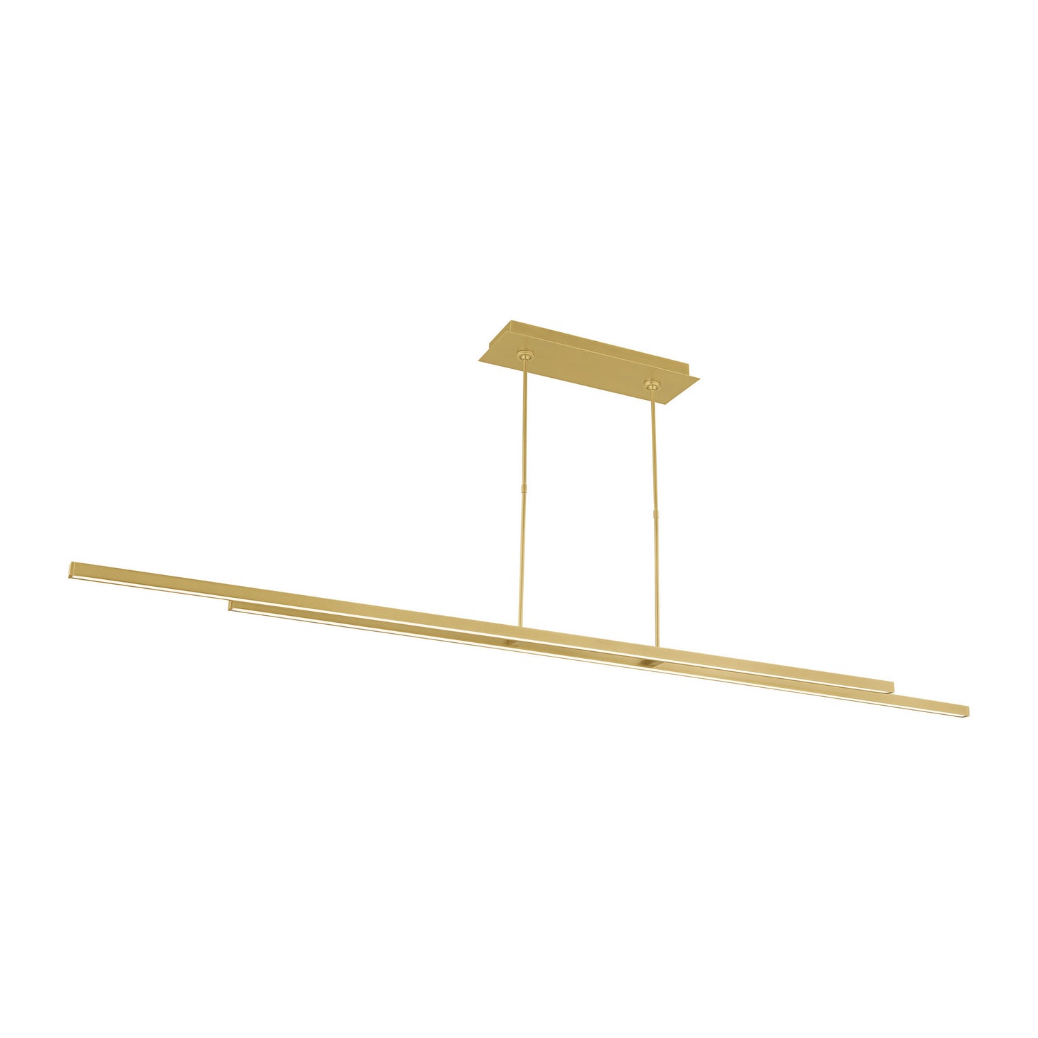 Visual Comfort Modern - 700LSSTG284NB-LED927 - LED Linear Suspension - Stagger - Natural Brass
