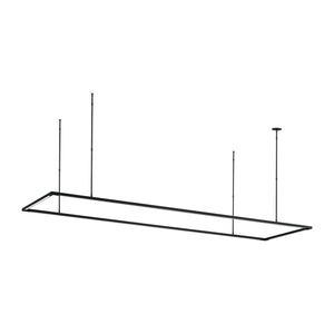 Visual Comfort Modern - 700LSSTG84B-LED927 - LED Linear Suspension - Stagger - Nightshade Black