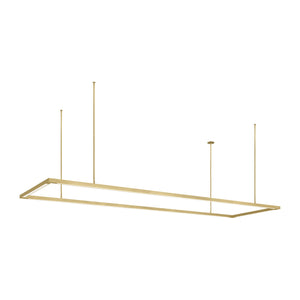 Visual Comfort Modern - 700LSSTG84NB-LED927 - LED Linear Suspension - Stagger - Natural Brass