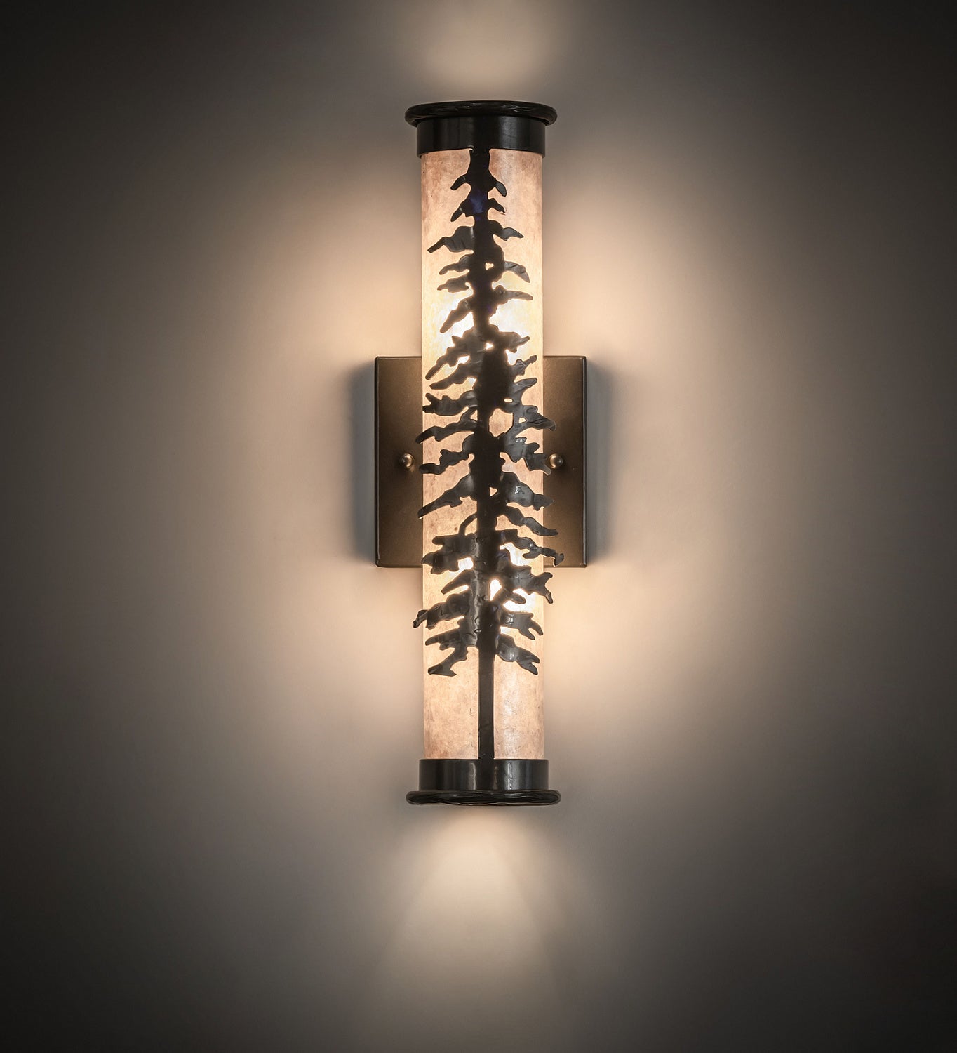 Meyda Tiffany - 244176 - Two Light Wall Sconce - Tamarack - Exterior Oil Rubbed Bronze