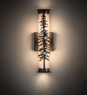 Meyda Tiffany - 244176 - Two Light Wall Sconce - Tamarack - Exterior Oil Rubbed Bronze