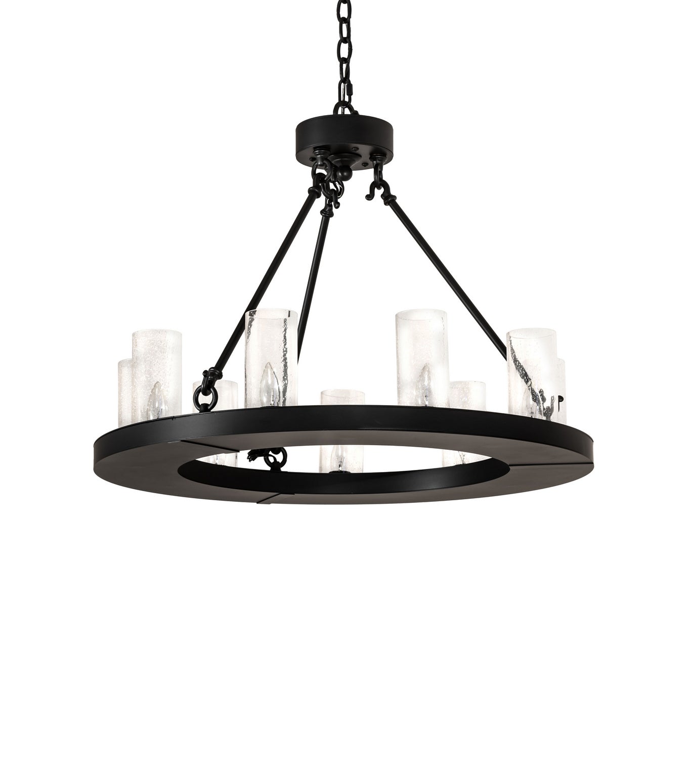 Meyda Tiffany - 245878 - Nine Light Chandelier - Loxley - Blackwash