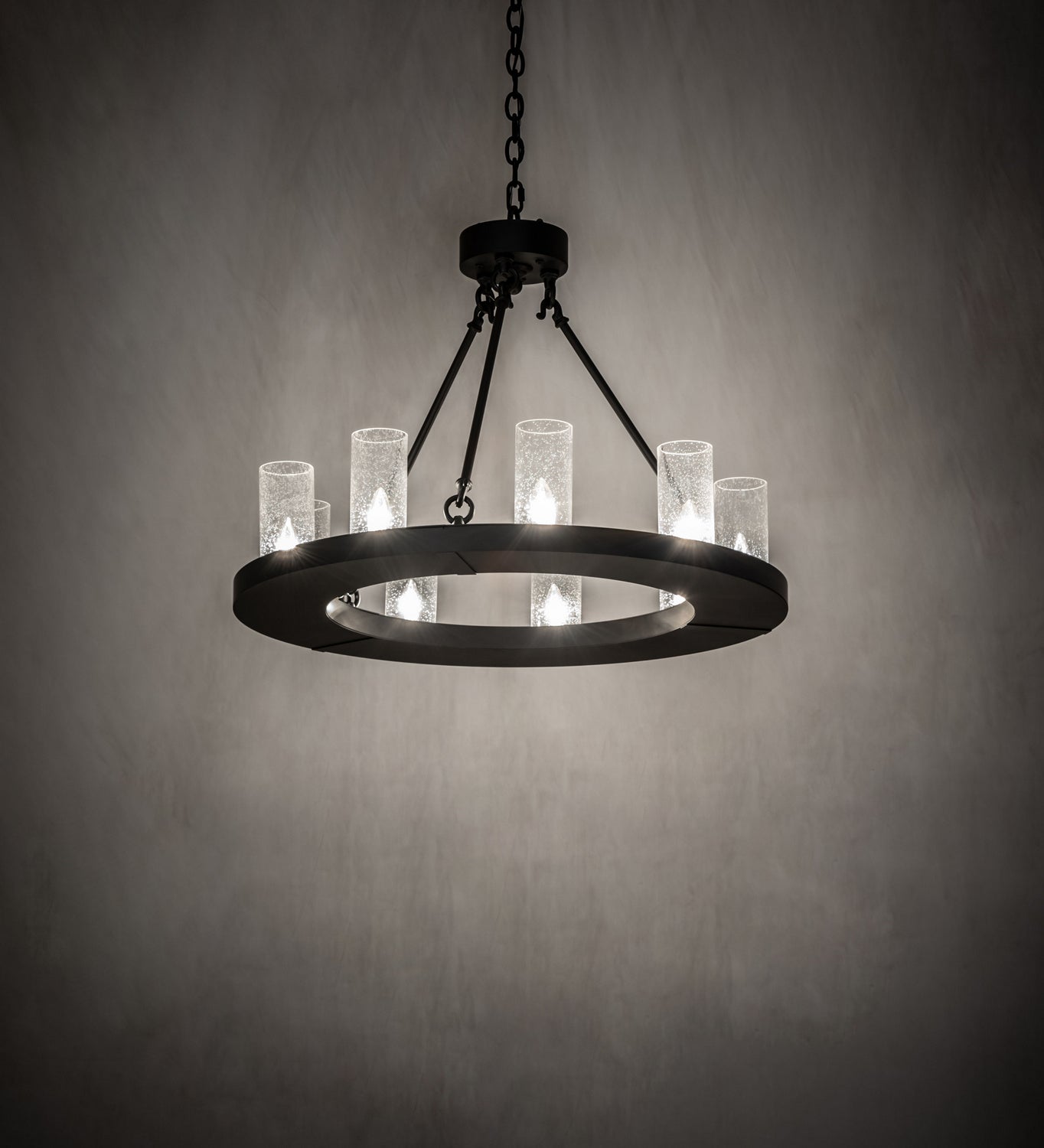 Meyda Tiffany - 245878 - Nine Light Chandelier - Loxley - Blackwash