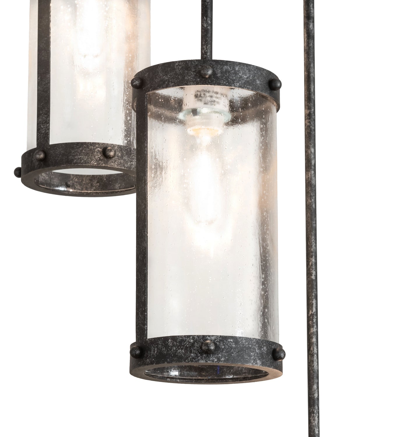 Meyda Tiffany - 246760 - Three Light Chandelier - Cartier - Gunmetal