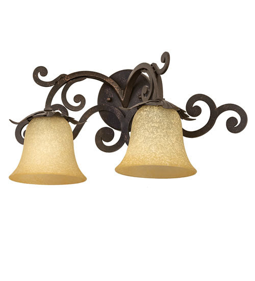 Meyda Tiffany - 247362 - Two Light Wall Sconce - Christiana - Gilded Tobacco