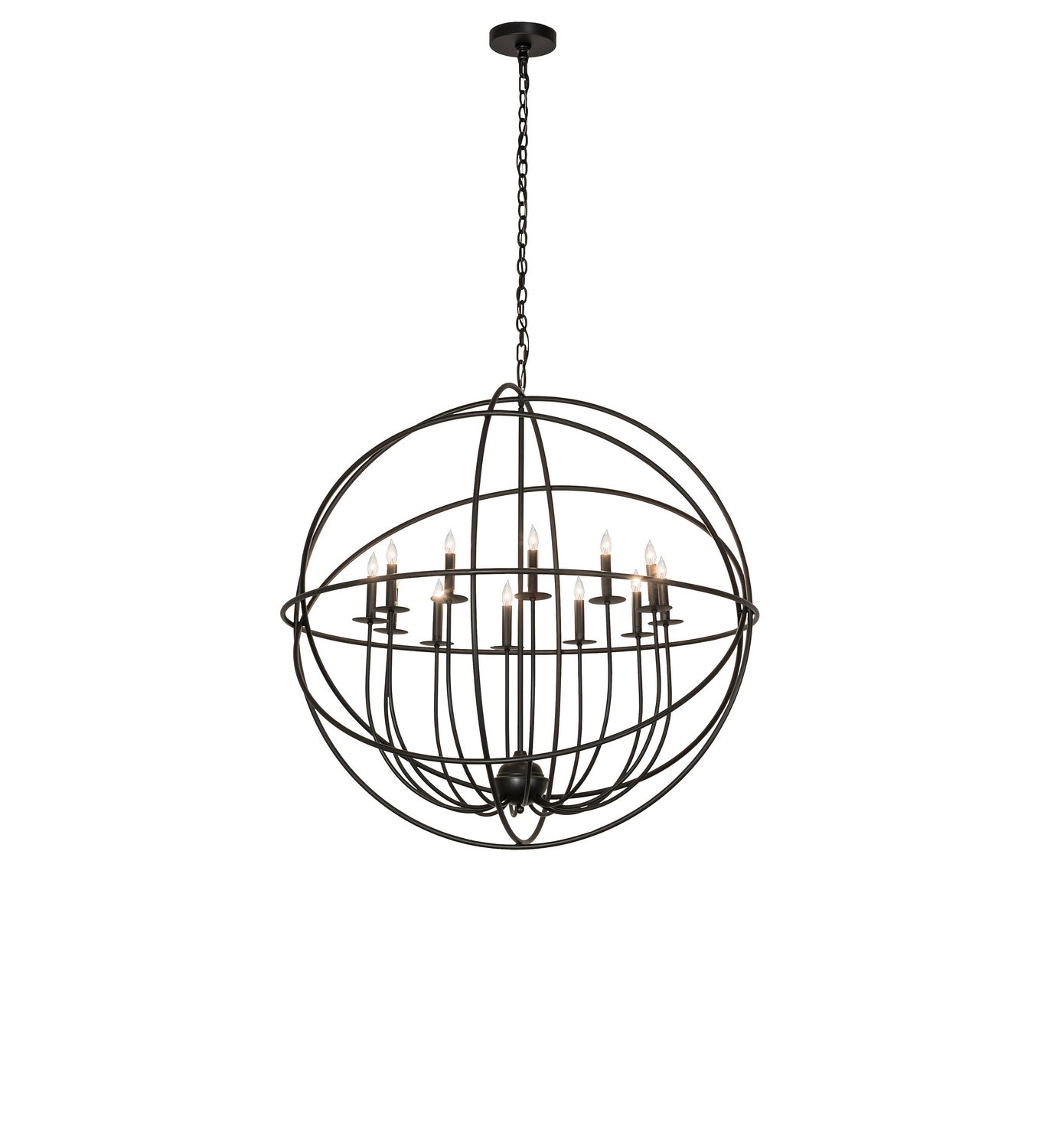 Meyda Tiffany - 247640 - 12 Light Chandelier - Atom Enerjisi - Solar Black