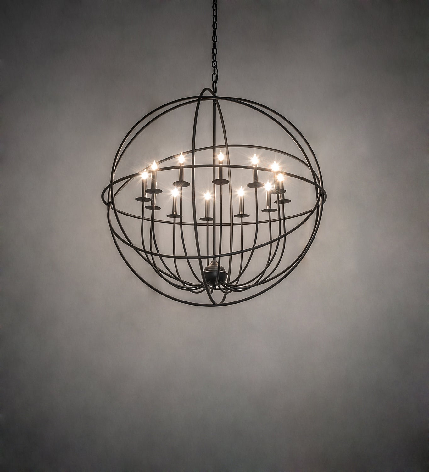 Meyda Tiffany - 247640 - 12 Light Chandelier - Atom Enerjisi - Solar Black