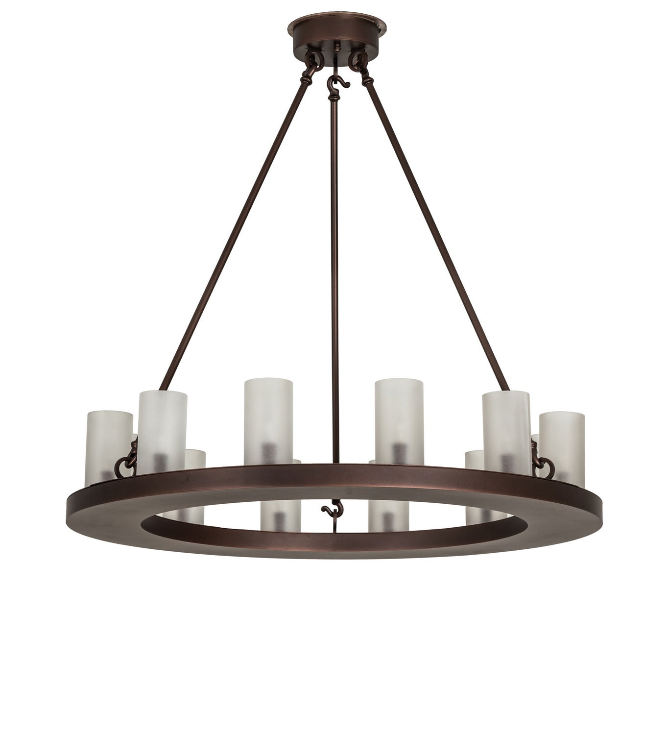 Meyda Tiffany - 247663 - 12 Light Chandelier - Loxley - Mahogany Bronze