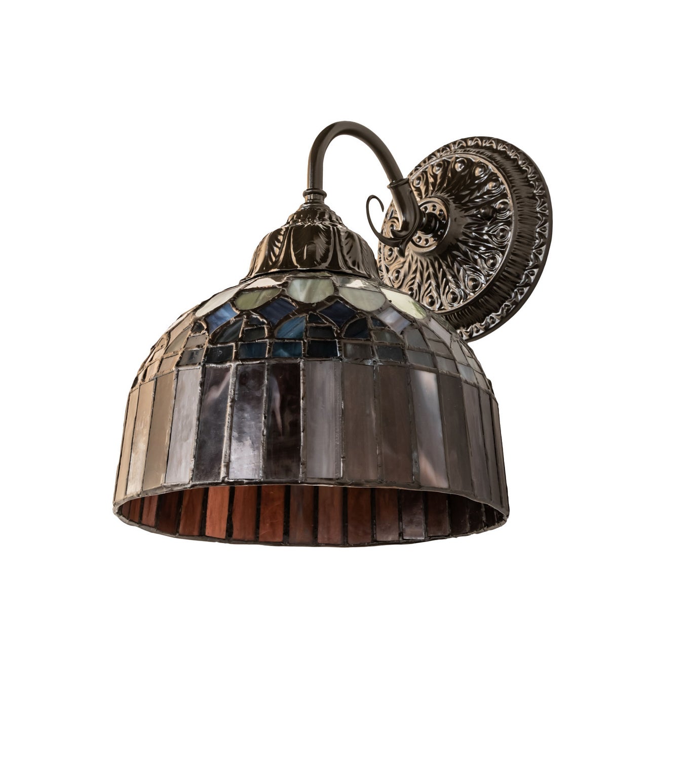 Meyda Tiffany - 250016 - One Light Wall Sconce - Tiffany Candice - Mahogany Bronze