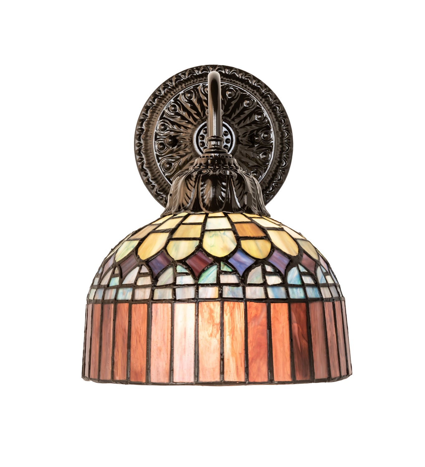 Meyda Tiffany - 250016 - One Light Wall Sconce - Tiffany Candice - Mahogany Bronze