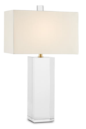 Currey and Company - 6000-0770 - One Light Table Lamp - Clara - Clear/Brass