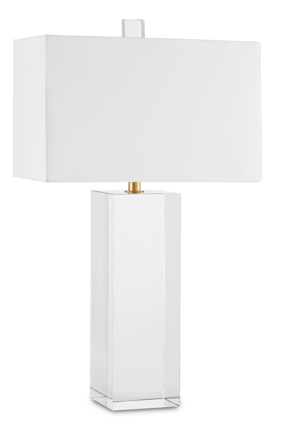 Currey and Company - 6000-0770 - One Light Table Lamp - Clara - Clear/Brass