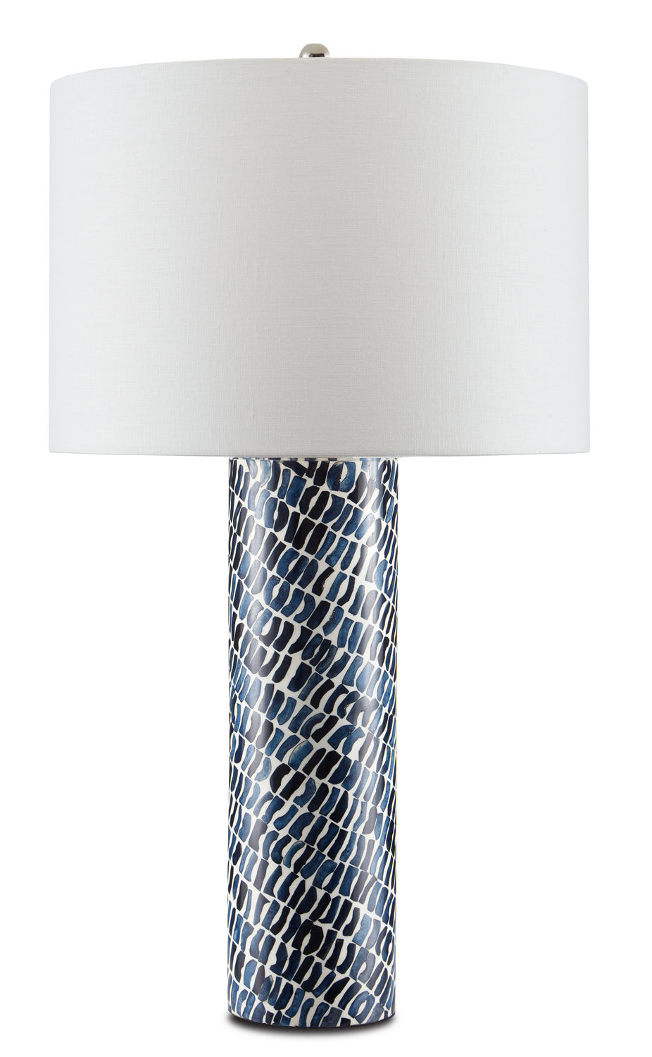 Currey and Company - 6000-0772 - One Light Table Lamp - Indigo - Blue/White