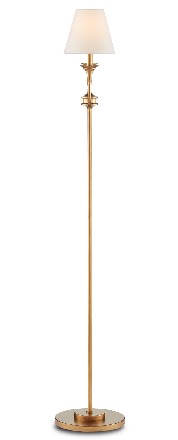 Currey and Company - 8000-0109 - Two Light Floor Lamp - Nottaway - Brass