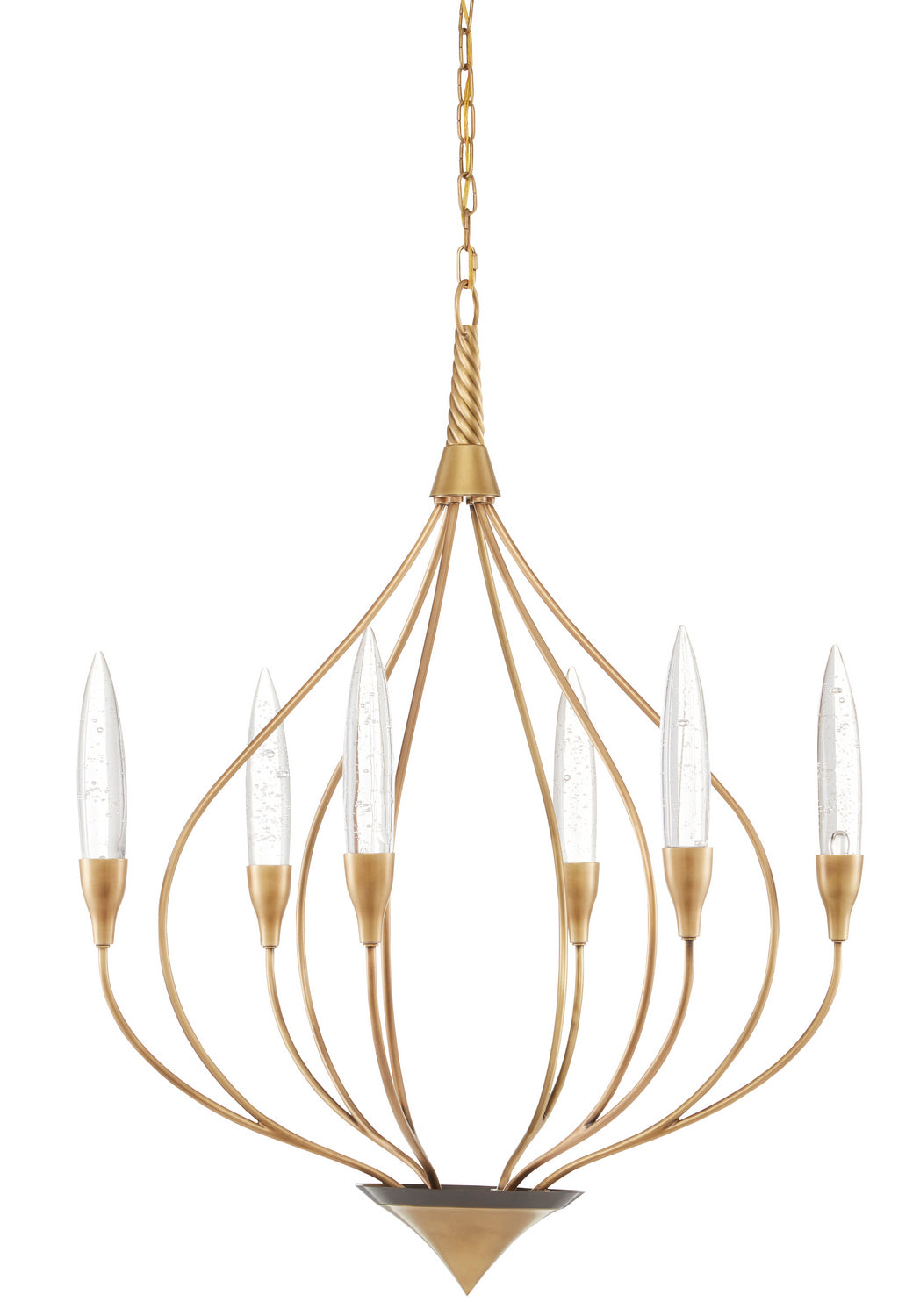 Currey and Company - 9000-0829 - LED Chandelier - Ischia - Antique Brass