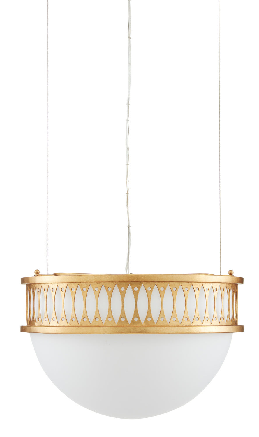 Currey and Company - 9000-0834 - One Light Pendant - Bunny Williams - Contemporary Gold Leaf/Painted Contemporary Gold