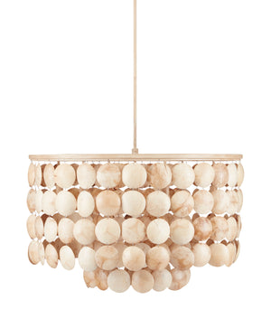 Currey and Company - 9000-0849 - Six Light Chandelier - Buko - Coco Cream