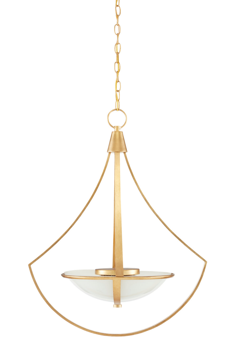 Currey and Company - 9000-0861 - One Light Chandelier - Iberia - Contemporary Gold Leaf