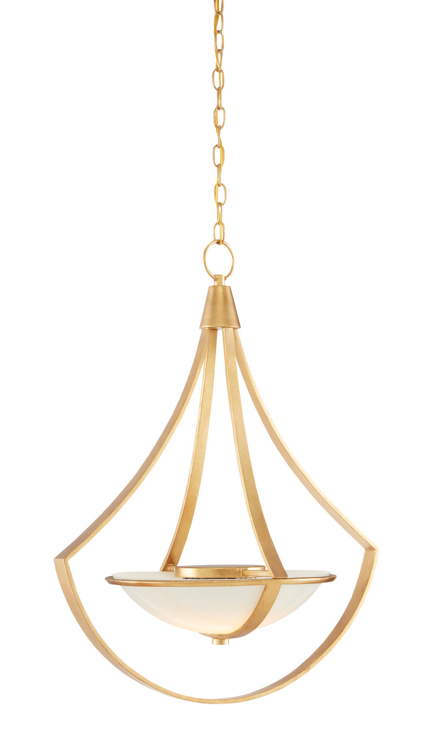 Currey and Company - 9000-0861 - One Light Chandelier - Iberia - Contemporary Gold Leaf