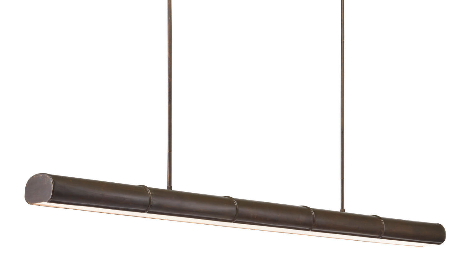 Currey and Company - 9000-0862 - Five Light Linear Chandelier - Lyon - Bronze Verdigris/White