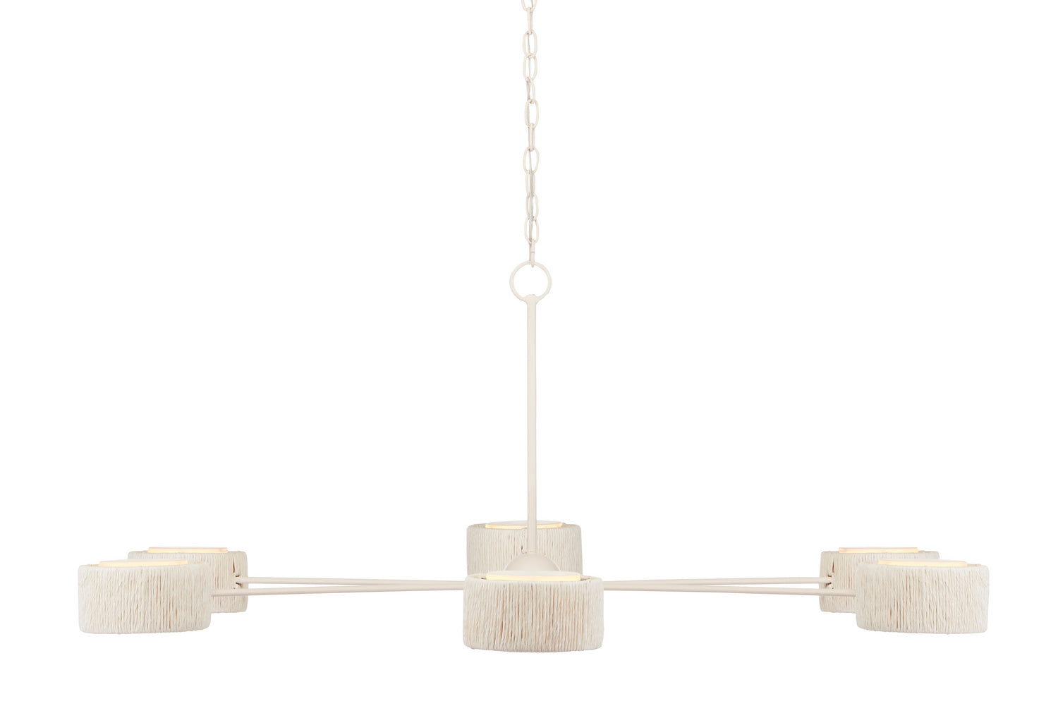 Currey and Company - 9000-0865 - Six Light Chandelier - Monreale - White