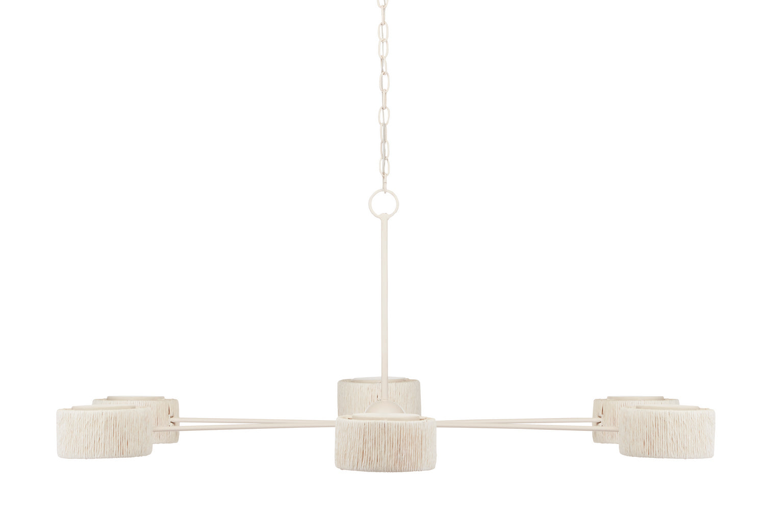 Currey and Company - 9000-0865 - Six Light Chandelier - Monreale - White